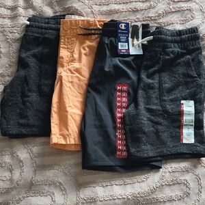 Boys Active Shorts Set, 4 Pairs, All M(8), NWT, Several Brands